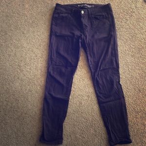 American Eagle super stretch purple skinny jeans